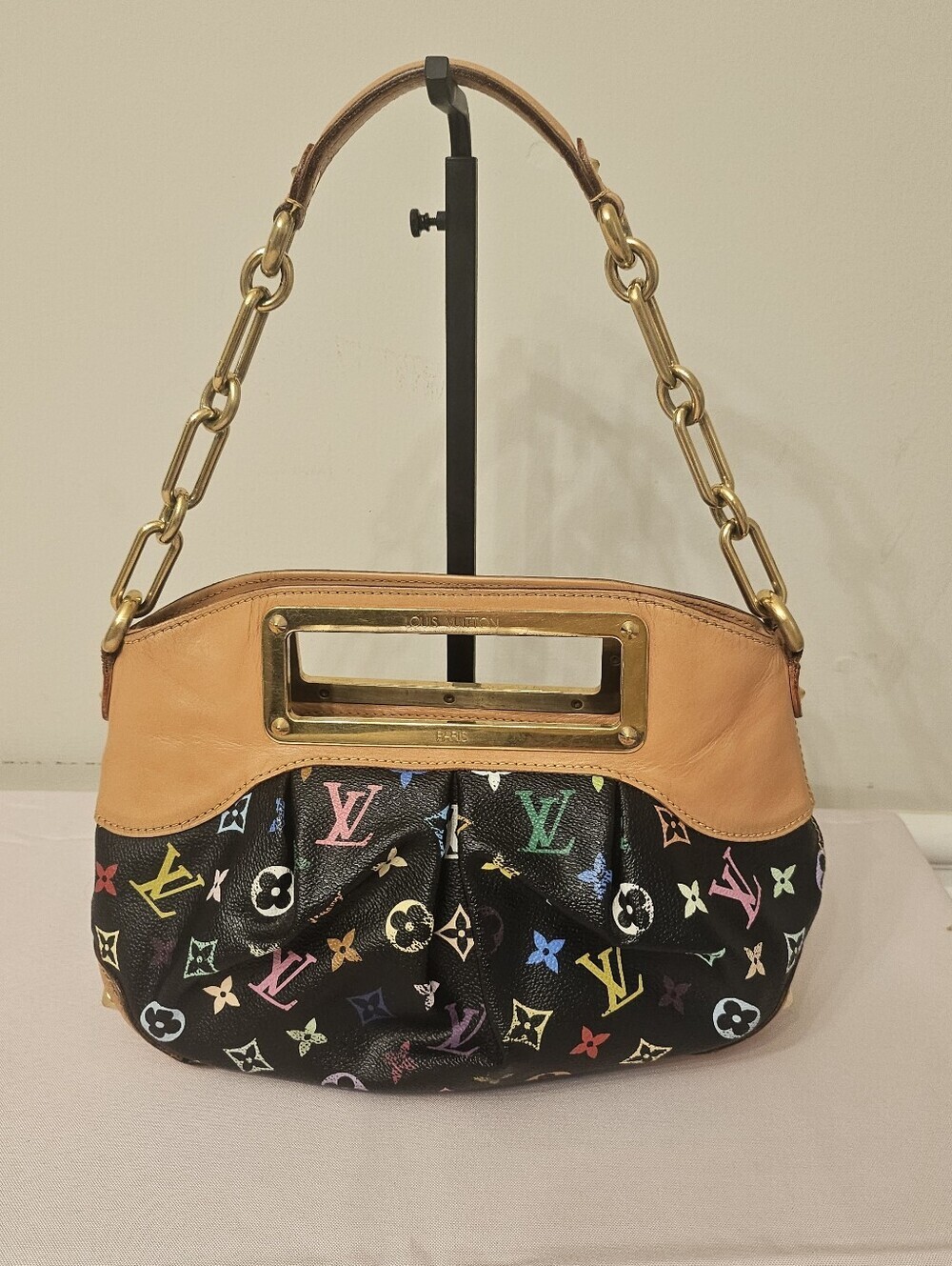 Louis Vuitton Judy PM – Black Multicolore Monogram | Authentic | COA Included